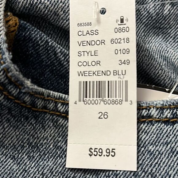 PACSUN JEANS FOR WOMEN THE “DAD JEAN” ARE EDGY & COOL IN MEDIUM BLUE SIZE 26 NWT - Picture 5 of 11